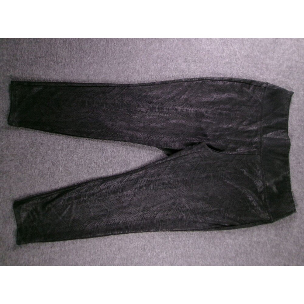 Apt 9 Leggings Womens XL Black Snake Print Stretch Pull On Yoga Active Comfort